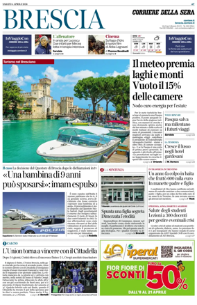 Cover of Corriere della Sera (Brescia)