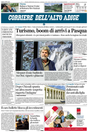 Cover of Corriere dell'Alto Adige