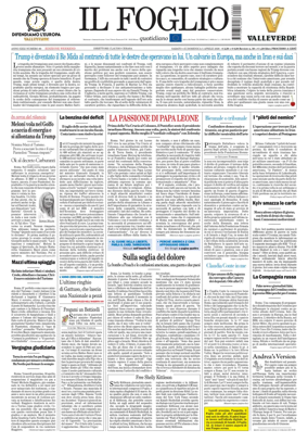 Cover of Il Foglio Quotidiano