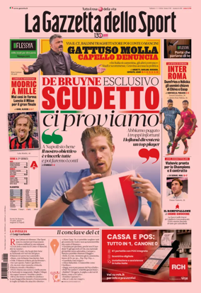 Cover of La Gazzetta dello Sport - Napoli