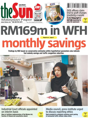 Cover of The Sun (Malaysia)