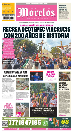 Cover of Diario de Morelos