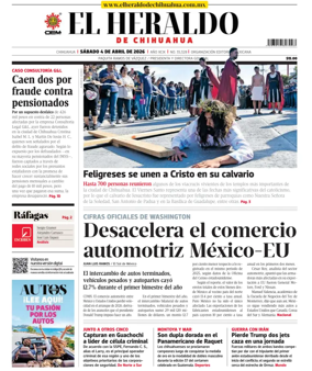 Cover of El Heraldo de Chihuahua