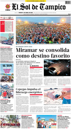 Cover of El Sol de Tampico