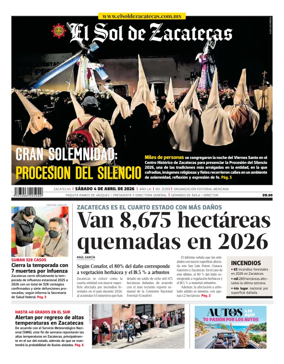 Cover of El Sol de Zacatecas