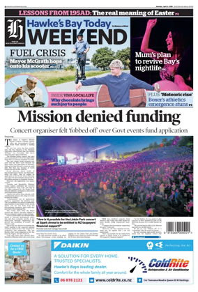 Cover of Hawke's Bay Today