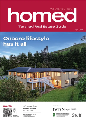 Cover of Homed Taranaki Daily News