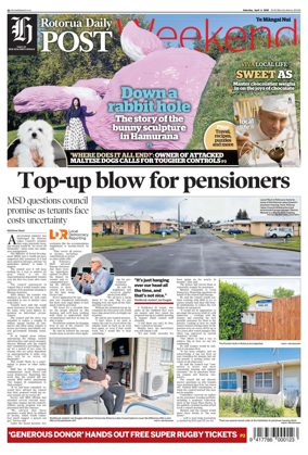 Cover of Rotorua Daily Post
