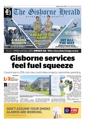 Cover of The Gisborne Herald (Saturday edition)