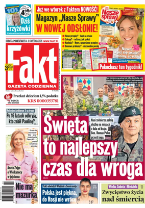 Cover of Fakt Gazeta Codzienna (Saturday)