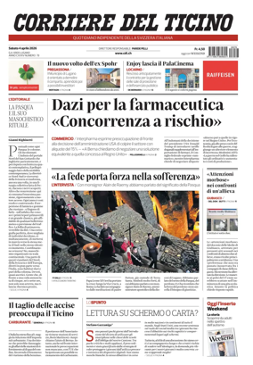 Cover of Corriere del Ticino
