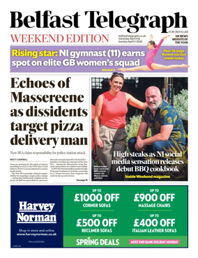 Cover of Belfast Telegraph