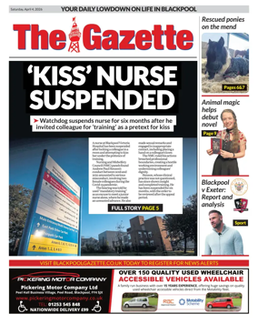 Cover of Blackpool Gazette