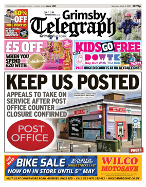 Cover of Grimsby Telegraph
