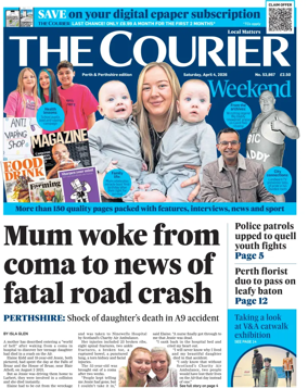 Cover of The Courier & Advertiser (Perth and Perthshire Edition)