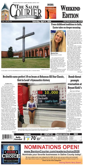 Cover of The Saline Courier Weekend