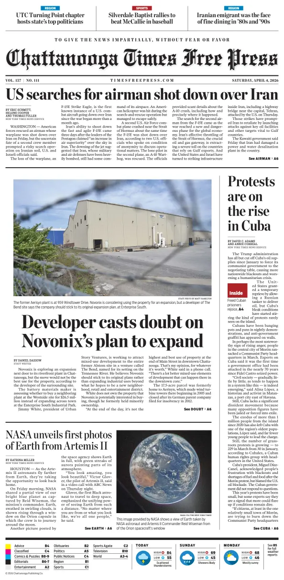 Cover of Chattanooga Times Free Press