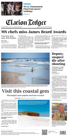 Cover of Clarion Ledger