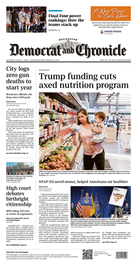 Cover of Democrat and Chronicle