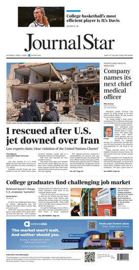 Cover of Journal Star (Peoria)