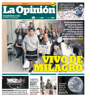 Cover of La Opinion