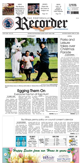 Cover of Porterville Recorder