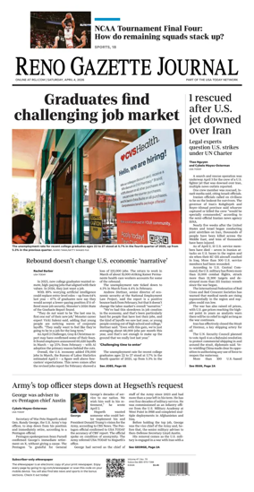 Cover of Reno Gazette Journal