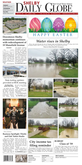 Cover of Shelby Daily Globe