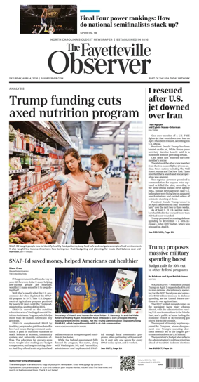 Cover of The Fayetteville Observer