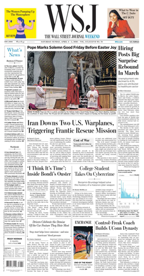 Cover of The Wall Street Journal