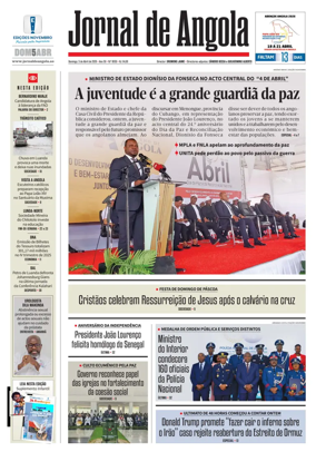 Cover of Jornal de Angola
