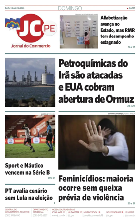 Cover of Jornal do Commercio