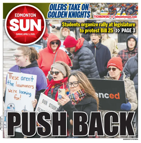 Cover of Edmonton Sun