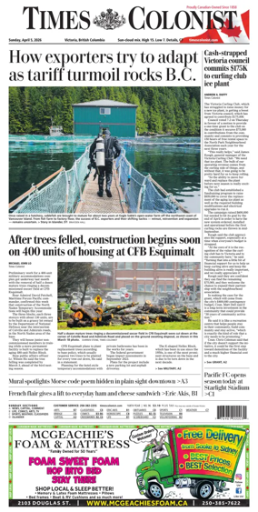 Cover of Times Colonist