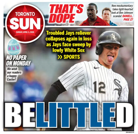 Cover of Toronto Sun