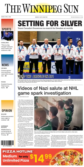 Cover of Winnipeg Sun