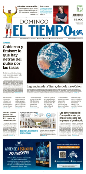 Cover of El Tiempo (Bogota)