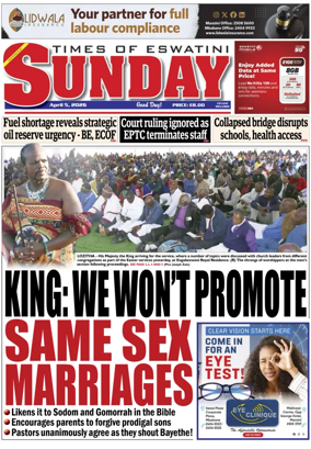 Cover of Times of Eswatini Sunday