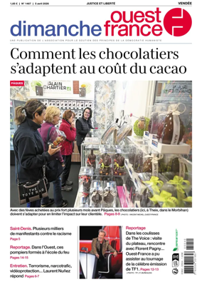Cover of Dimanche Ouest France (Vendee)