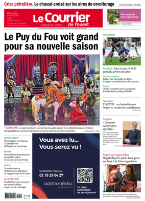 Cover of Le Courrier de l’Ouest (Angers)