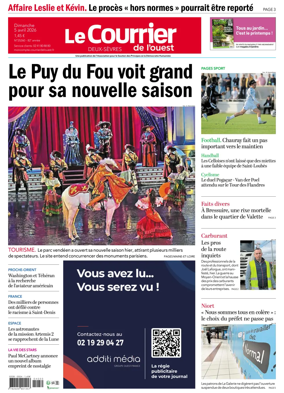Cover of Le Courrier de l’Ouest (Deux-Sevres)