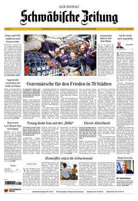 Cover of Schwabische Zeitung (Alb-Donau)