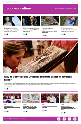 Cover of Euronews Culture and Sport Compiled Edition