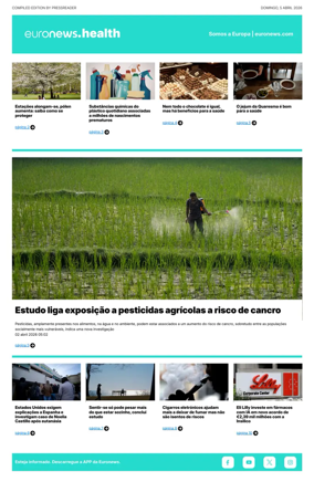 Cover of Euronews Health (Portuguese)