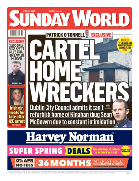 Cover of Sunday World (Ireland)