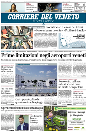 Cover of Corriere del Veneto (Padova e Rovigo)