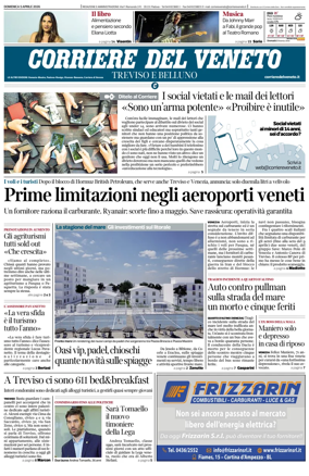 Cover of Corriere del Veneto (Treviso e Belluno)