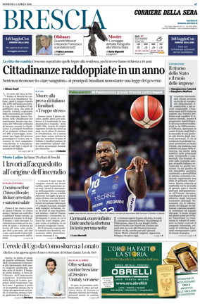 Cover of Corriere della Sera (Brescia)