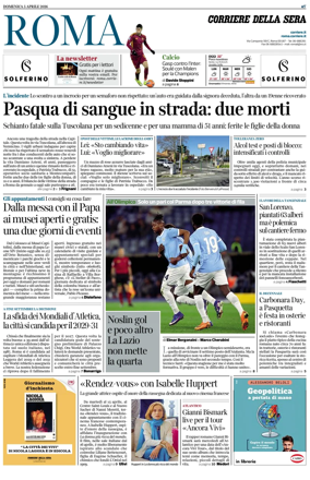 Cover of Corriere della Sera (Roma)