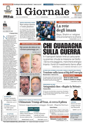 Cover of Il Giornale (Italy)